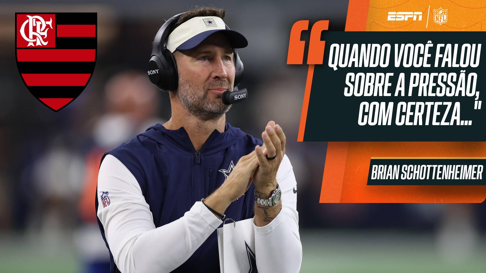 Técnico dos Cowboys compara gigante da NFL ao Flamengo e revela pressão no time: 'Estamos acostumados'