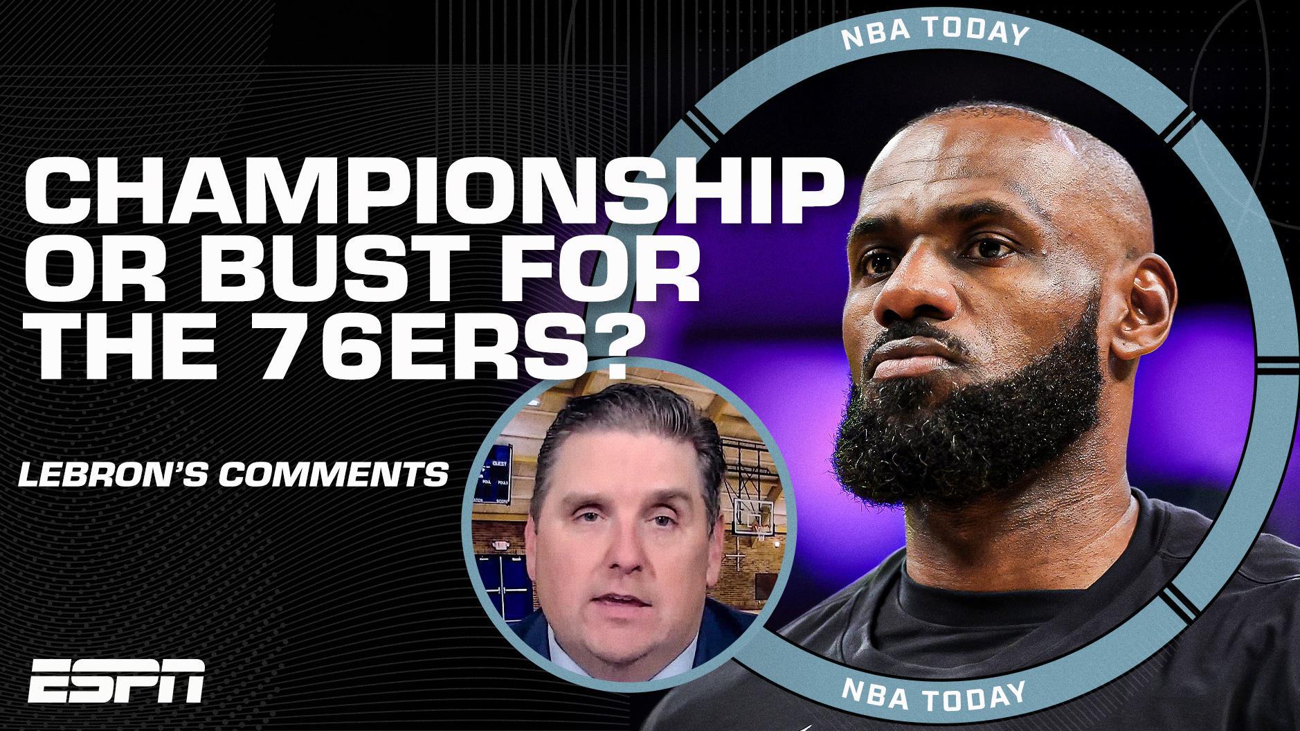 LeBron speaks on decision to join the 76ers Can they win an NBA title this season?