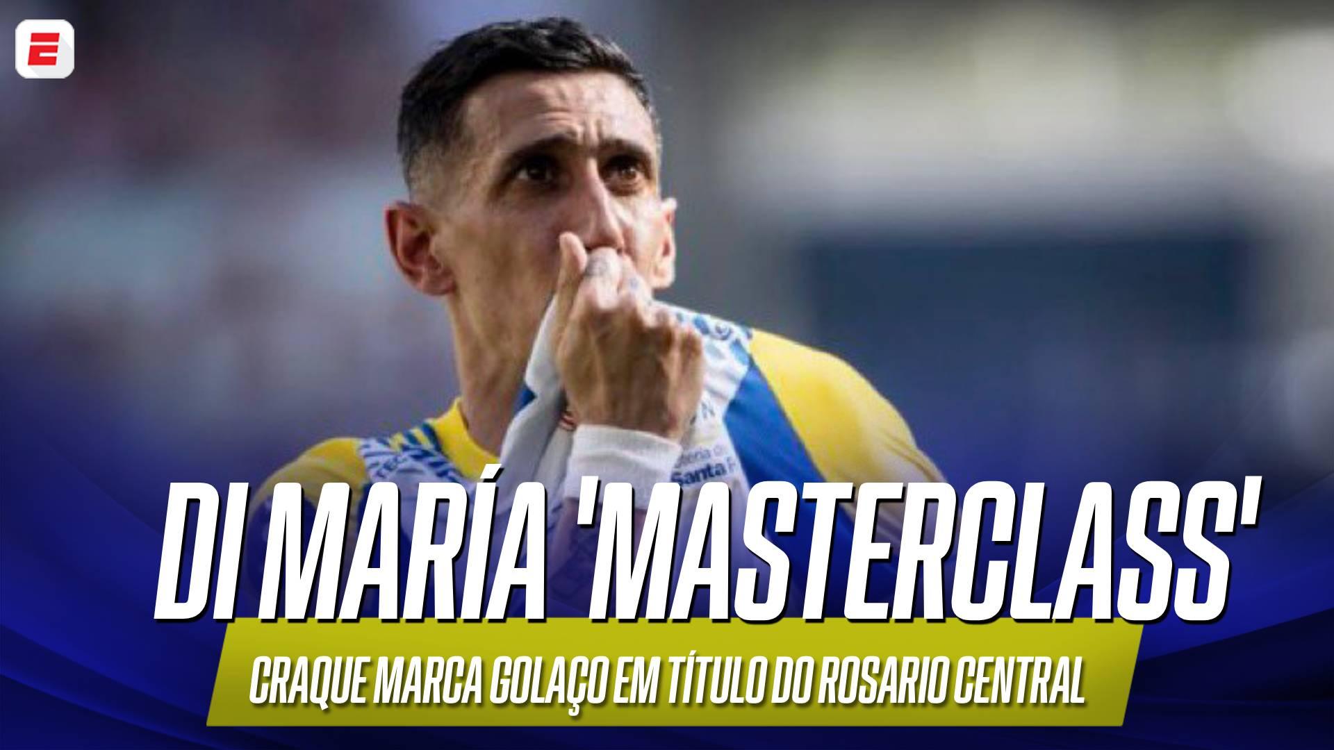 O golaço de Di María que abriu o caminho para o título do Rosario Central contra o Estudiantes