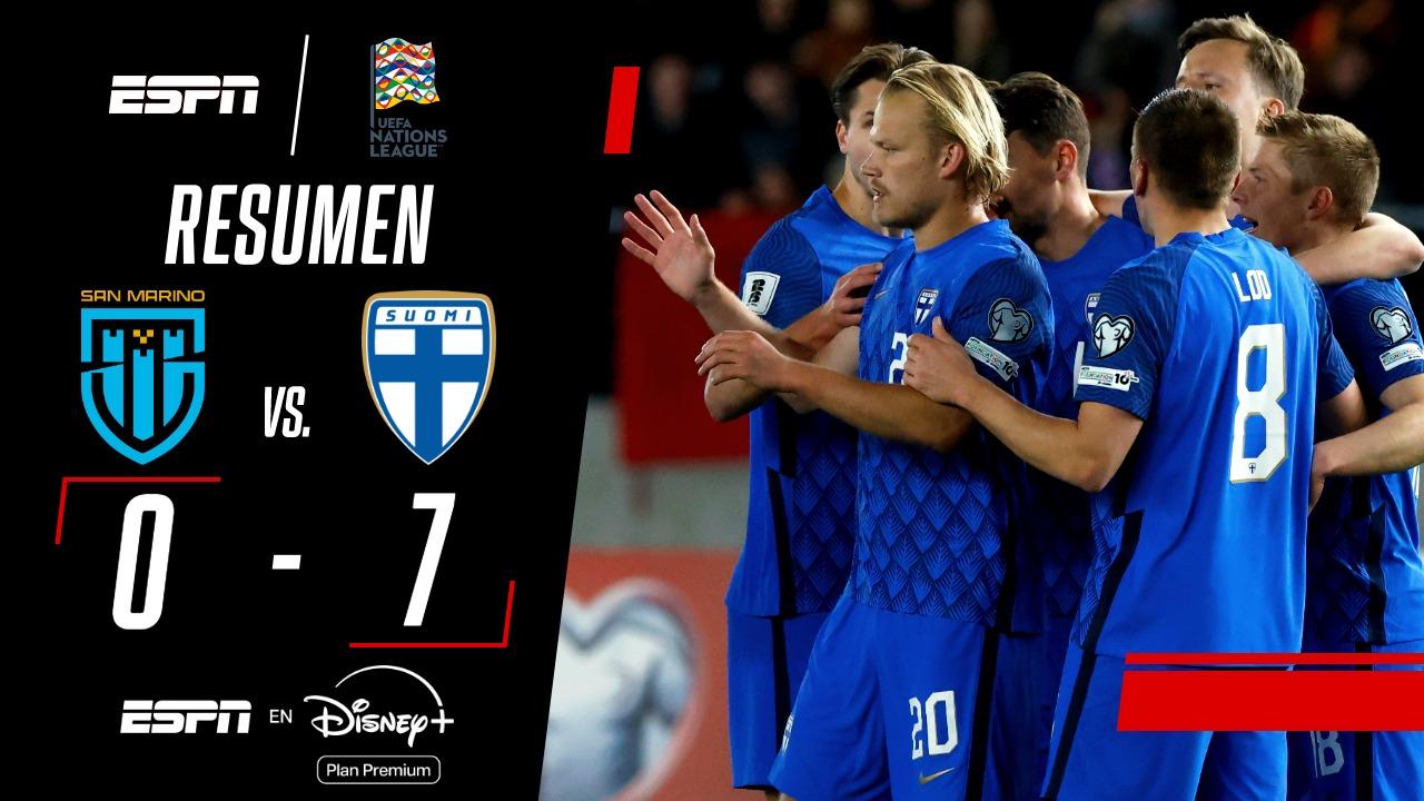 Finlandia aplastó a San Marino en la UEFA Nations League