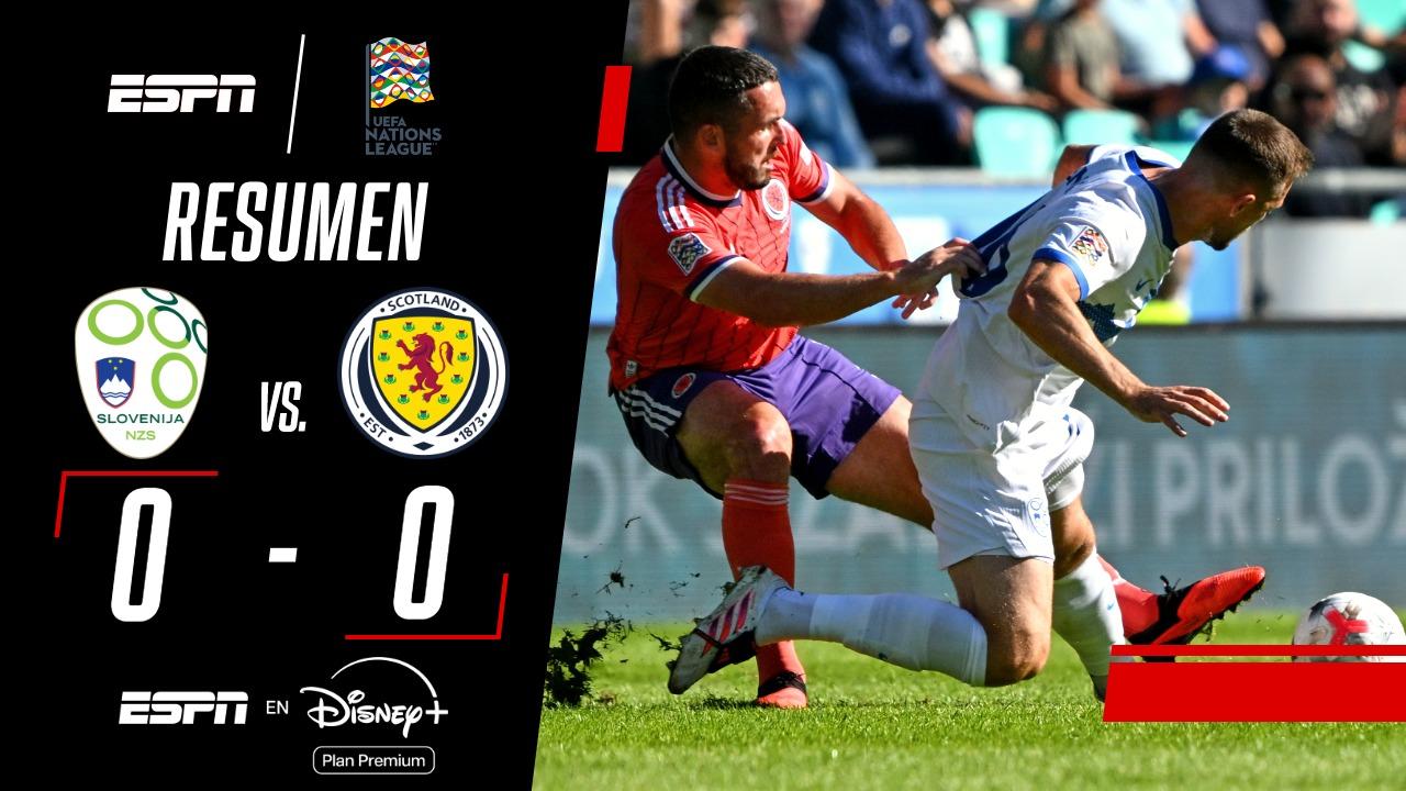 Eslovenia y Escocia empataron en el inicio de la UEFA Nations League