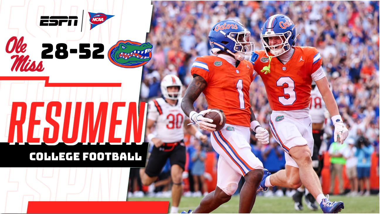 ¡Los Florida Gators sorprenden a los Ole Miss Rebels y les propinan su primera derrota de la temporada, 52-28!