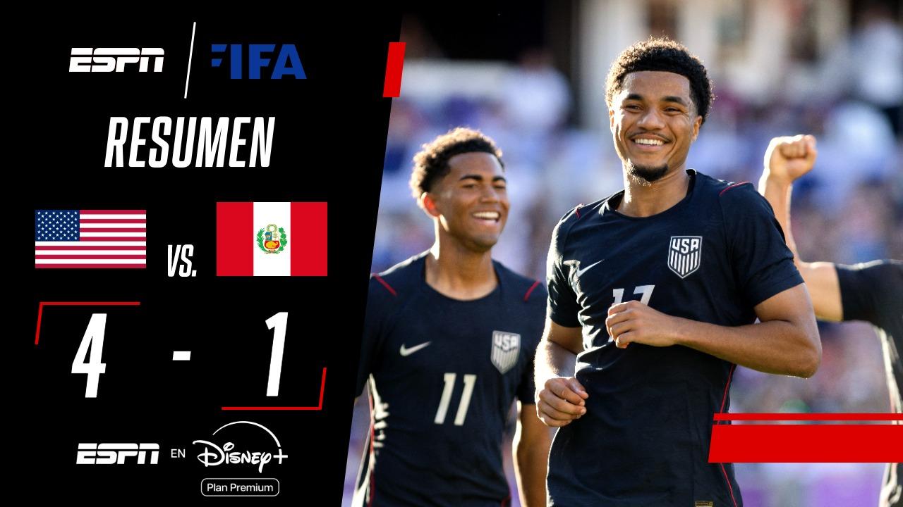 Estados Unidos goleó a Perú en un amistoso