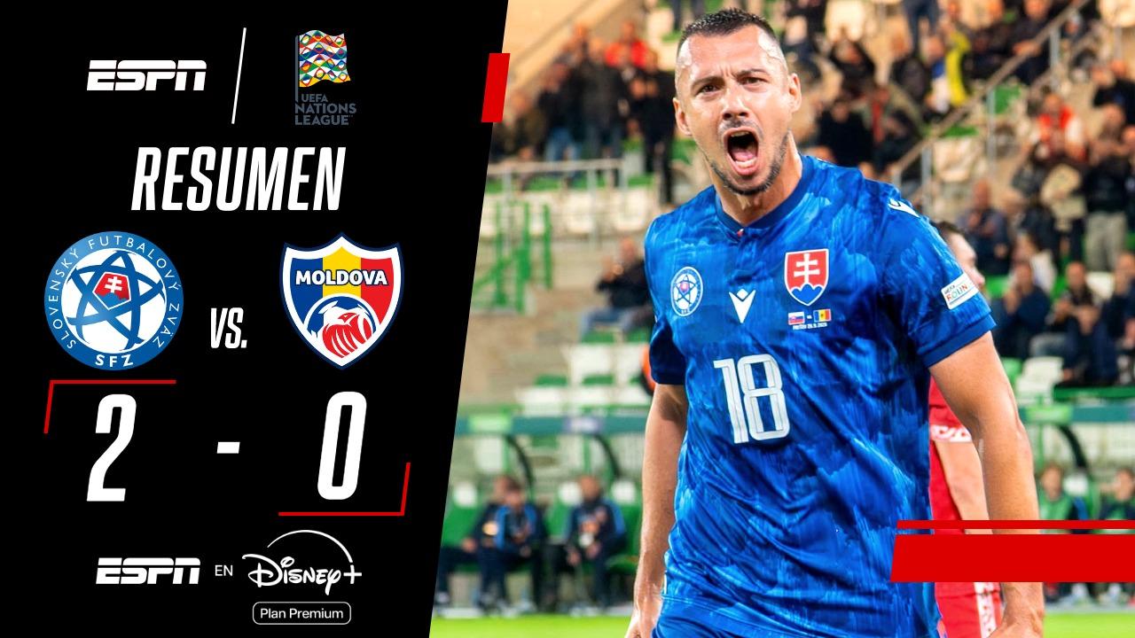 ¡Eslovaquia doblegó a Moldavia y sonrió en su debut en la UEFA Nations League!