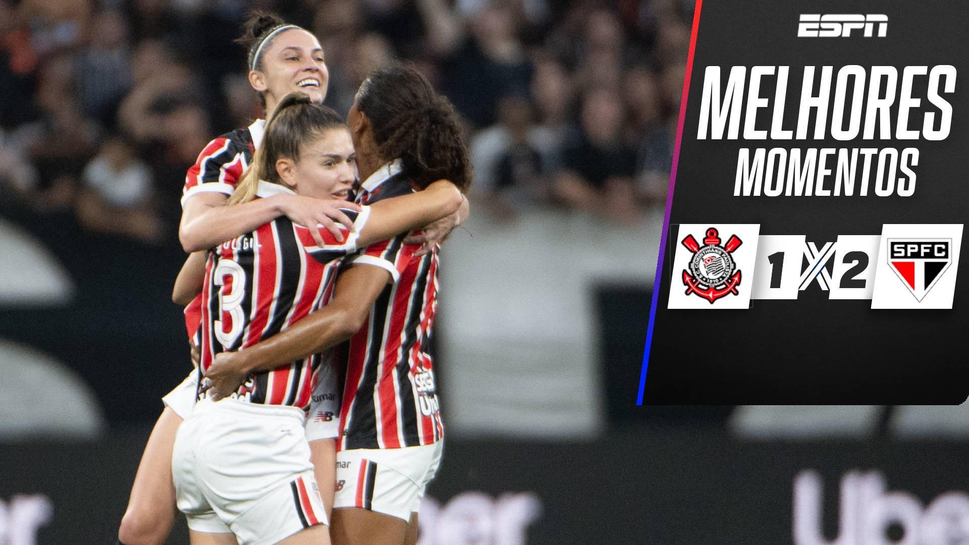 São Paulo vence o Corinthians por 2 a 1 fora de casa e larga na frente na decisão do Brasileirão Feminino; VEJA os melhores momentos