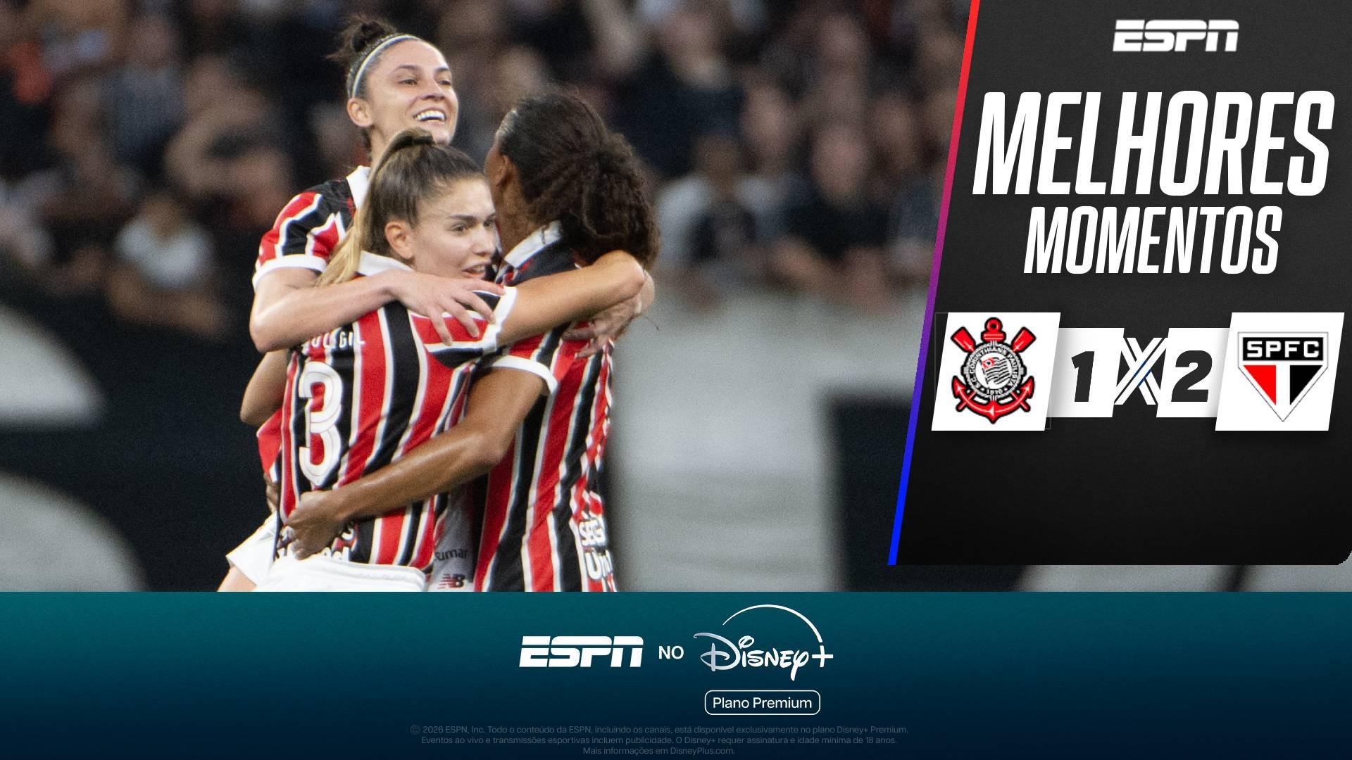 São Paulo vence o Corinthians por 2 a 1 fora de casa e larga na frente na decisão do Brasileirão Feminino; VEJA os melhores momentos
