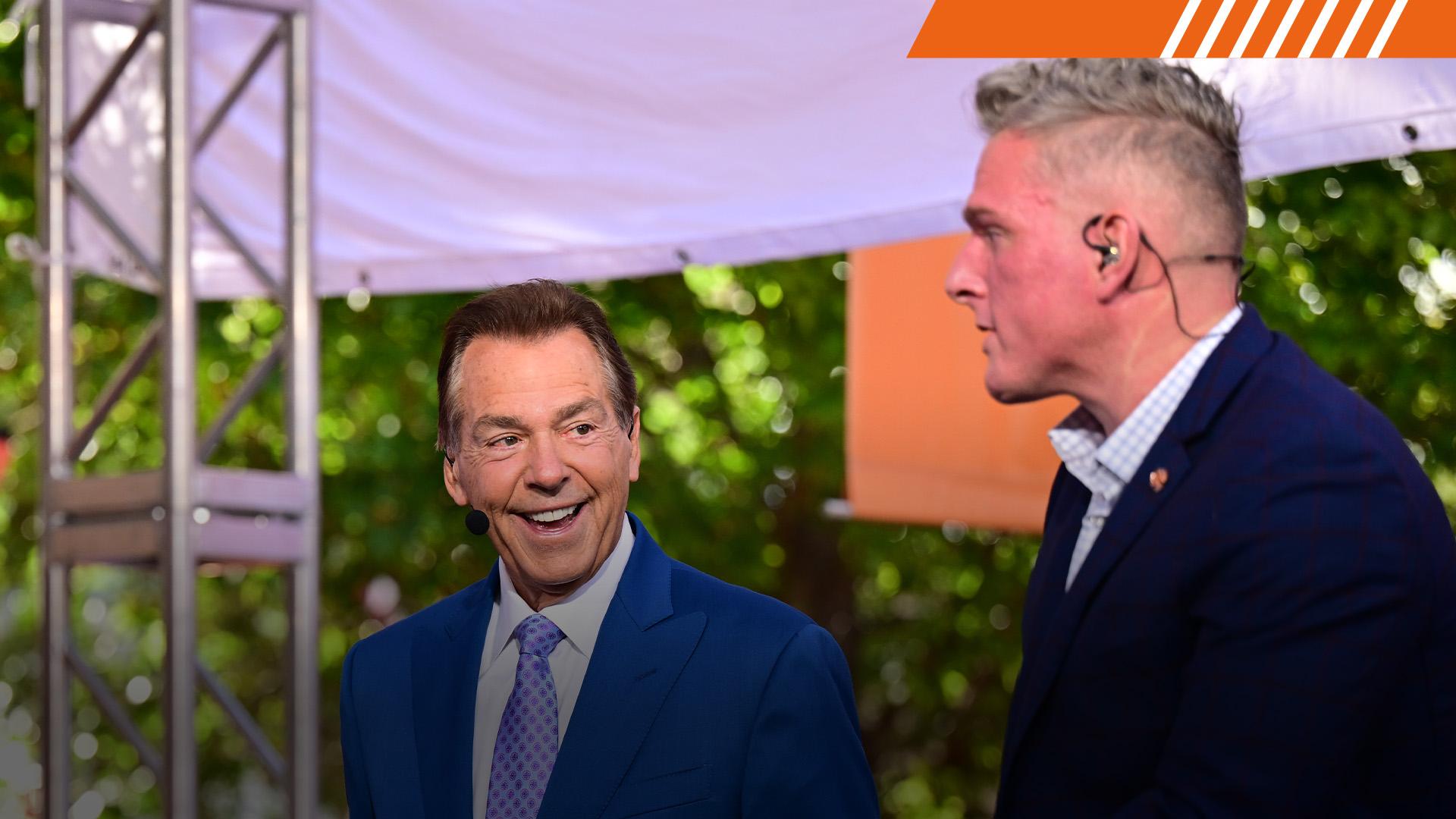 Nick Saban taunts Tennessee crowd during 'College GameDay'