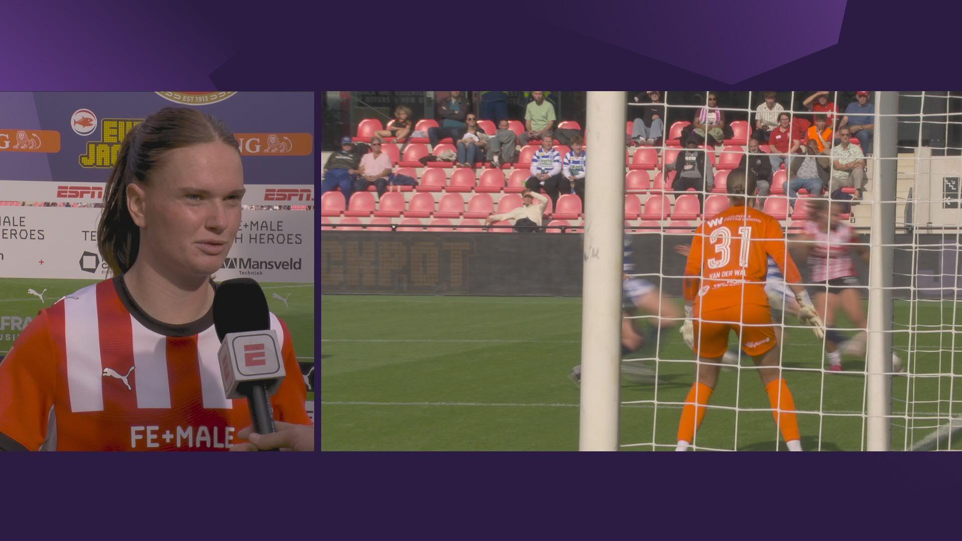 Interviews na de wedstrijd PSV Vrouwen - De Graafschap Vrouwen