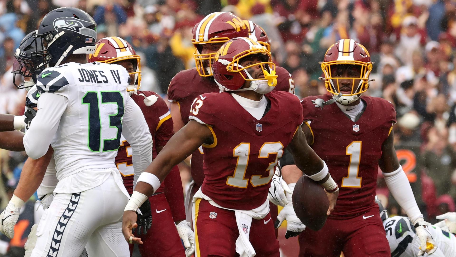 Commanders snap Seattle's 12-game winning streak, beat the Seahawks 33-31