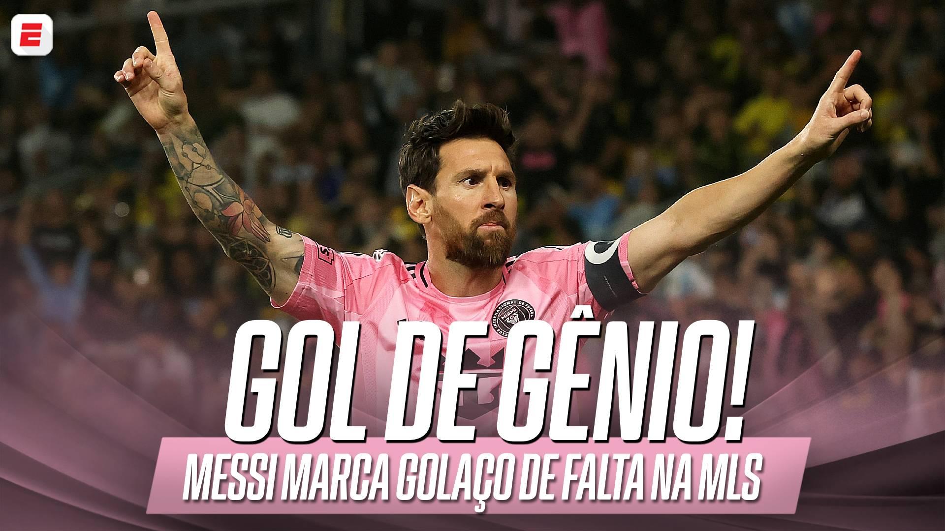 De outro mundo! Messi faz gol assombroso de falta em derrota do Inter Miami na MLS; VEJA