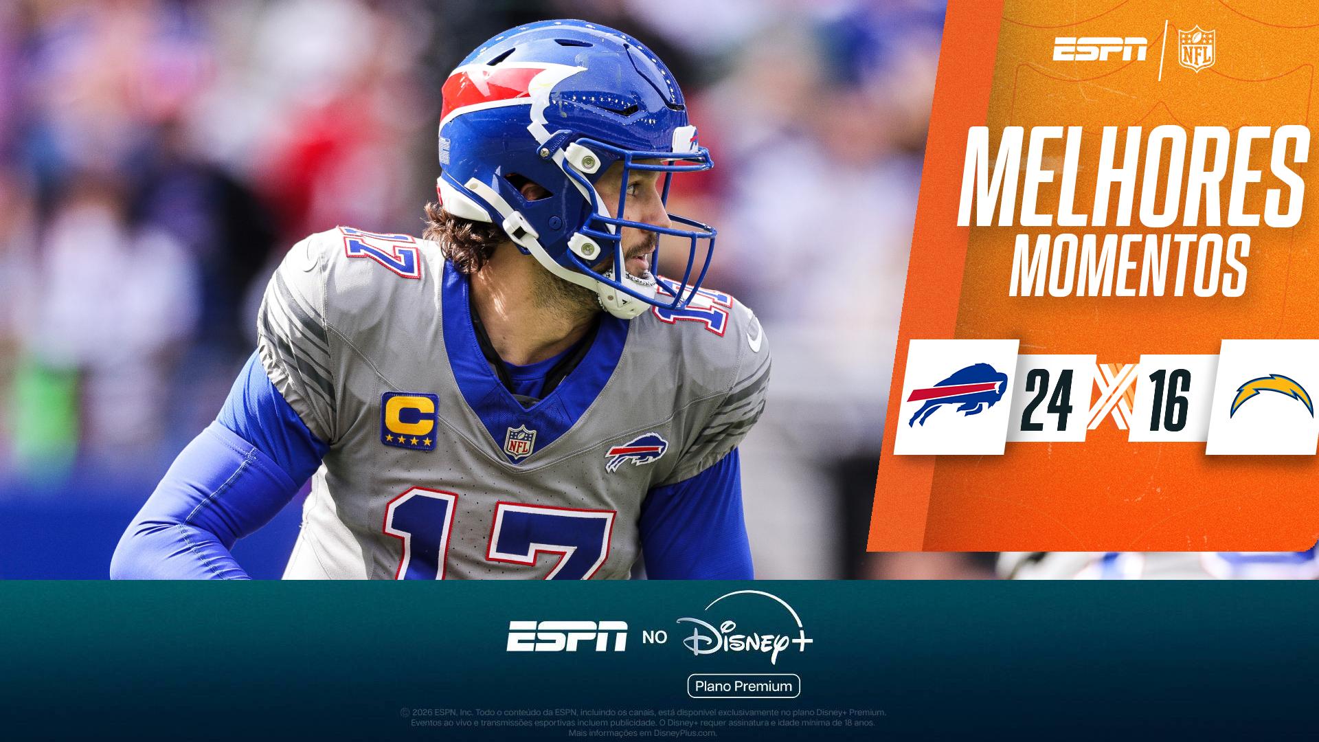 Buffalo Bills vence Los Angeles Chargers de virada com show de Josh Allen; VEJA os melhores momentos