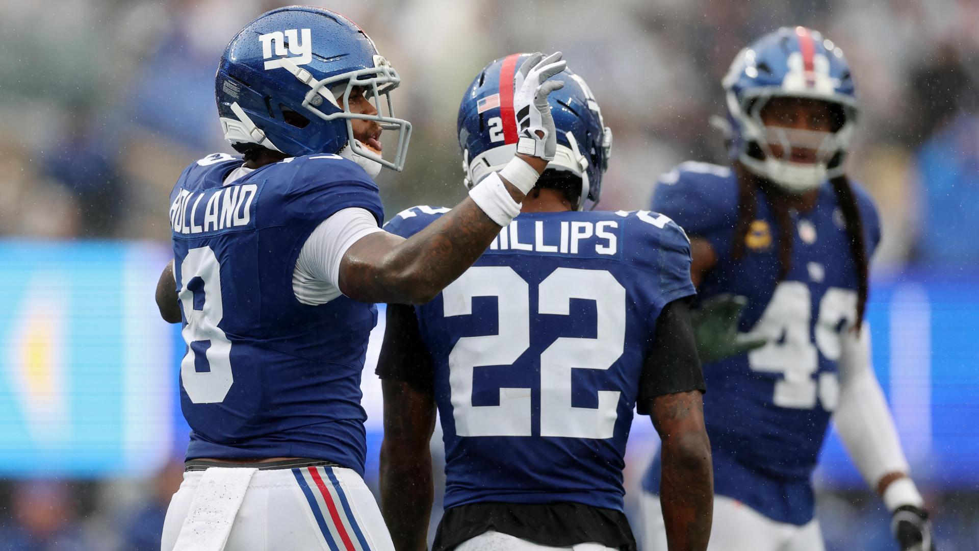 ¡Los Giants vencen a los Titans 12-7 sin Dart y sin touchdowns!