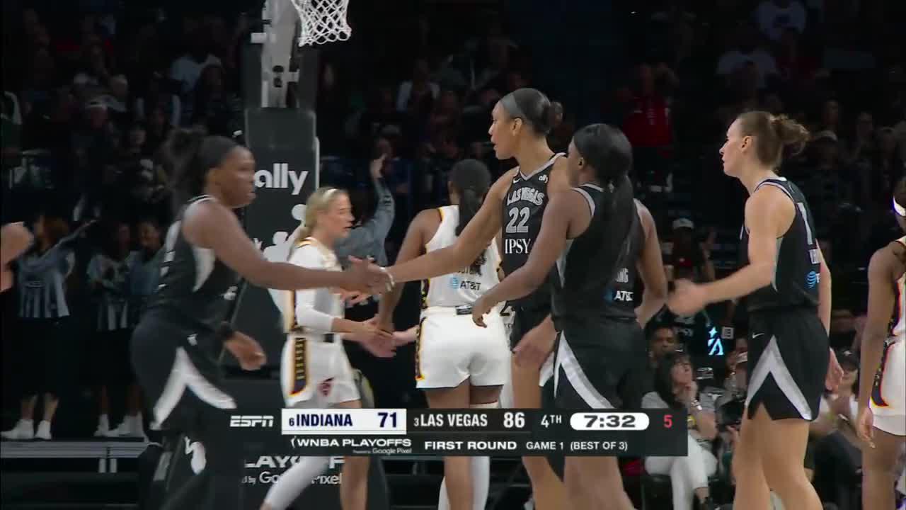 ¡Acción de 2 y 1 de A'ja Wilson aumenta la ventaja de Las Vegas!