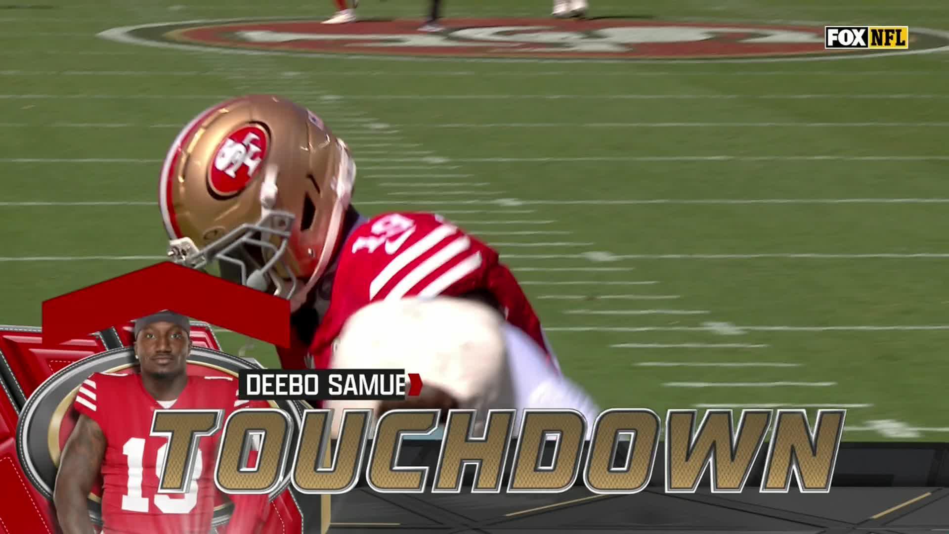 Mike Evans y Deebo Samuel hacen magia para un TD de 80 yardas para 49ers