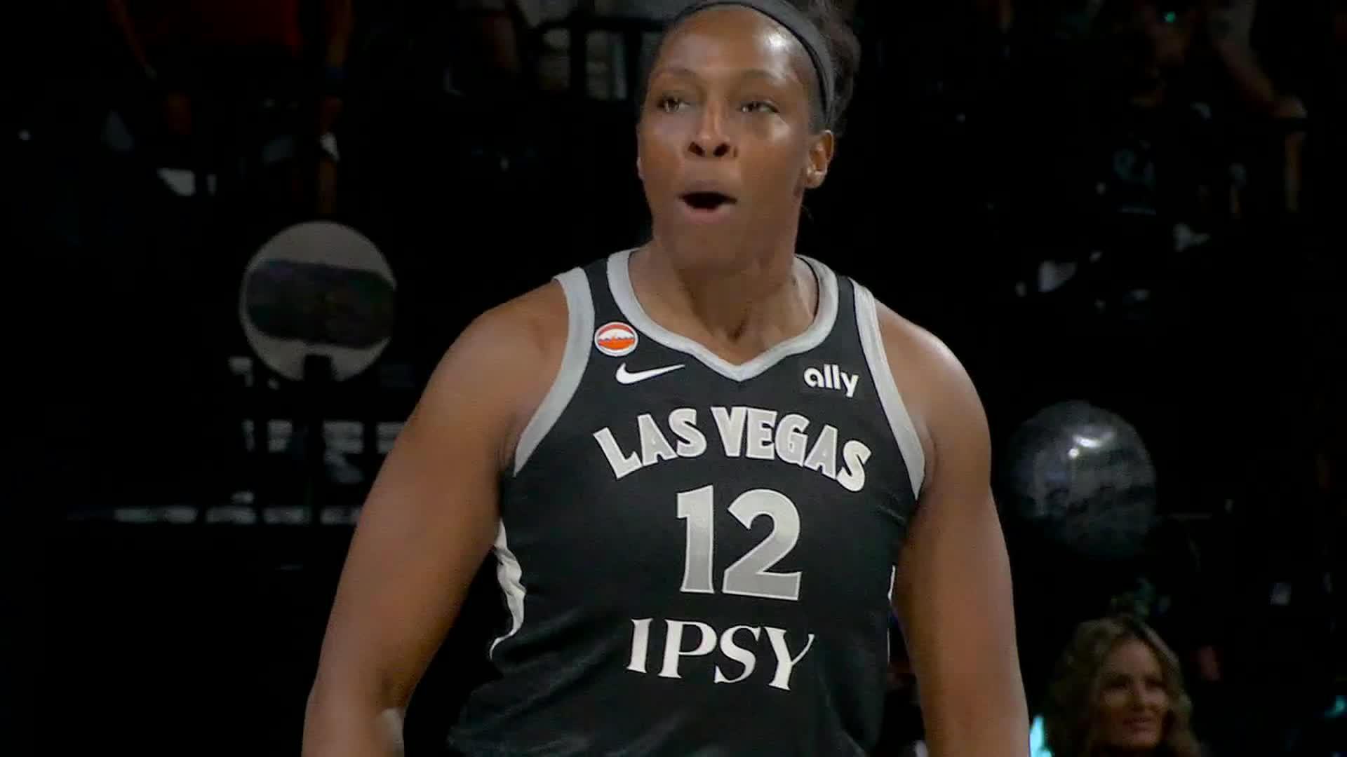 A'ja Wilson scores 38 as the Aces steamroll the Fever 102-85 in Game 1