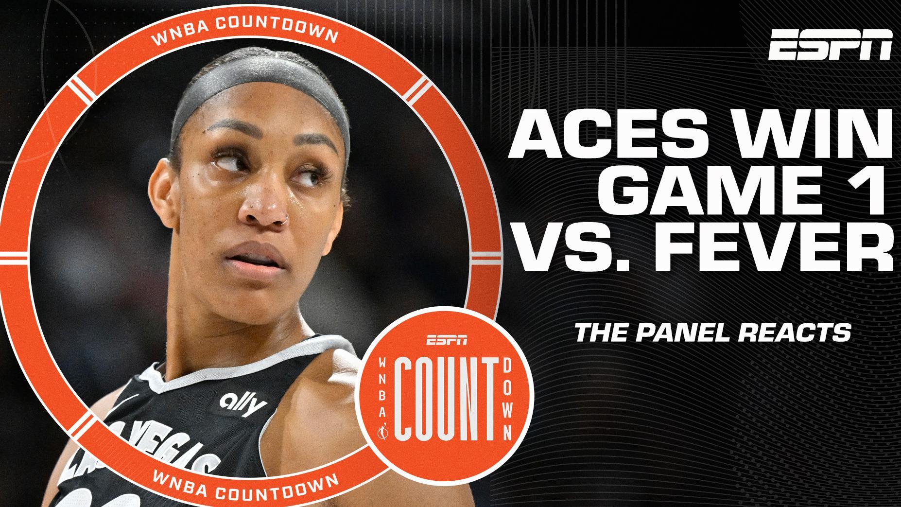 A'ja Wilson scores 38 as the Aces steamroll the Fever 102-85 in Game 1