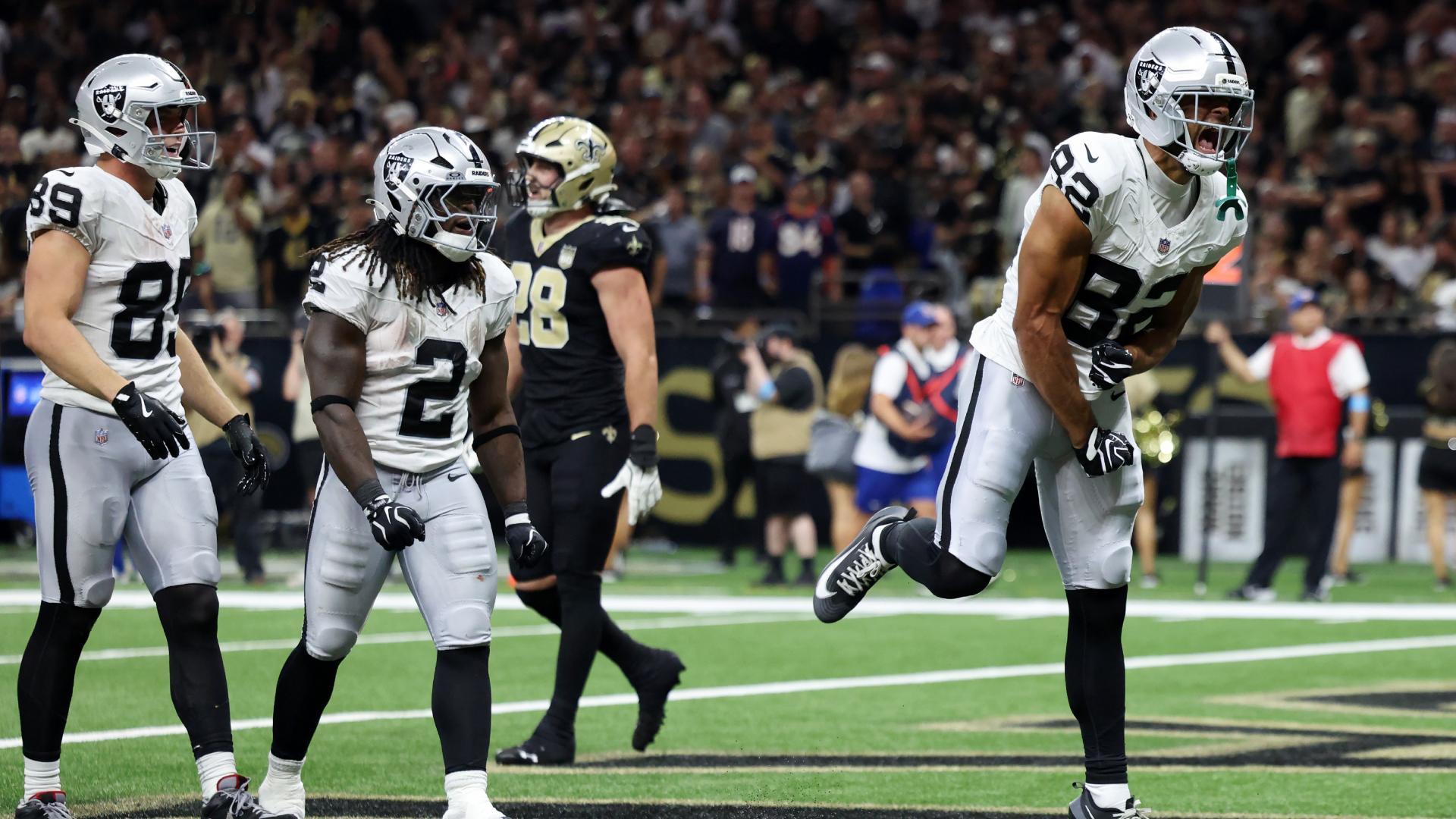 Raiders extienden récord invicto con triunfo en New Orleans