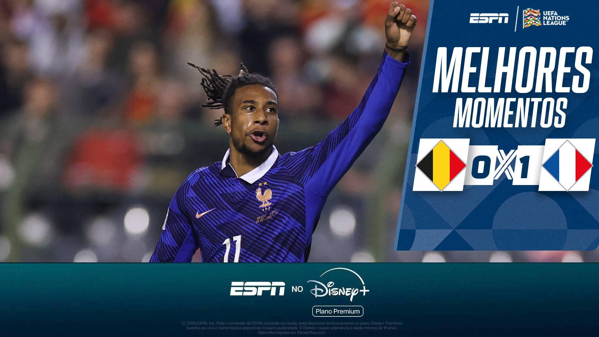 França vence a Bélgica na Nations League após gol de Olise no fim e segue 100% com Zidane; melhores momentos