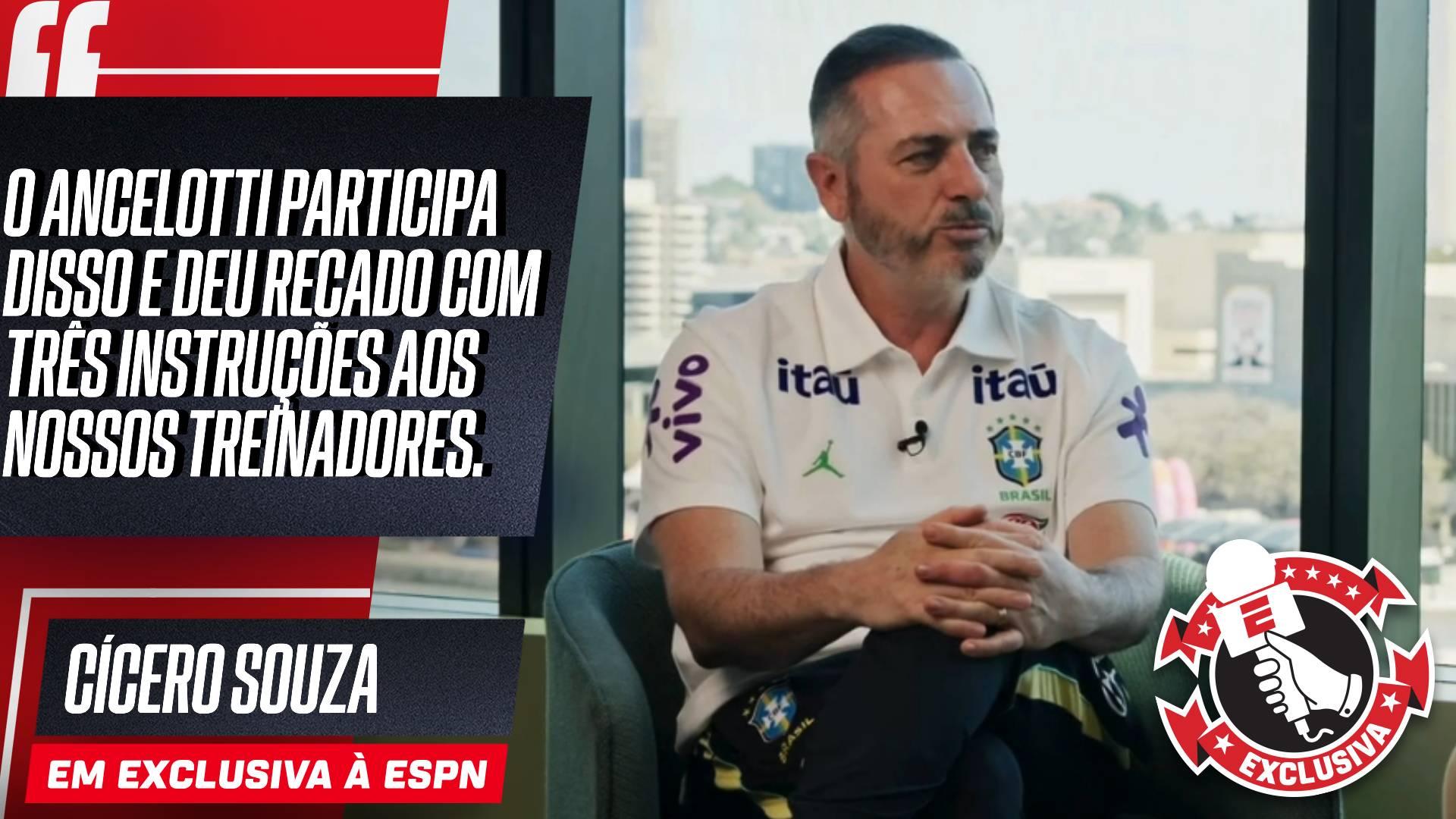 Gerente de seleções da CBF fala sobre a função do Brasil e missão de Ancelotti em 'resgatar' o camisa 10