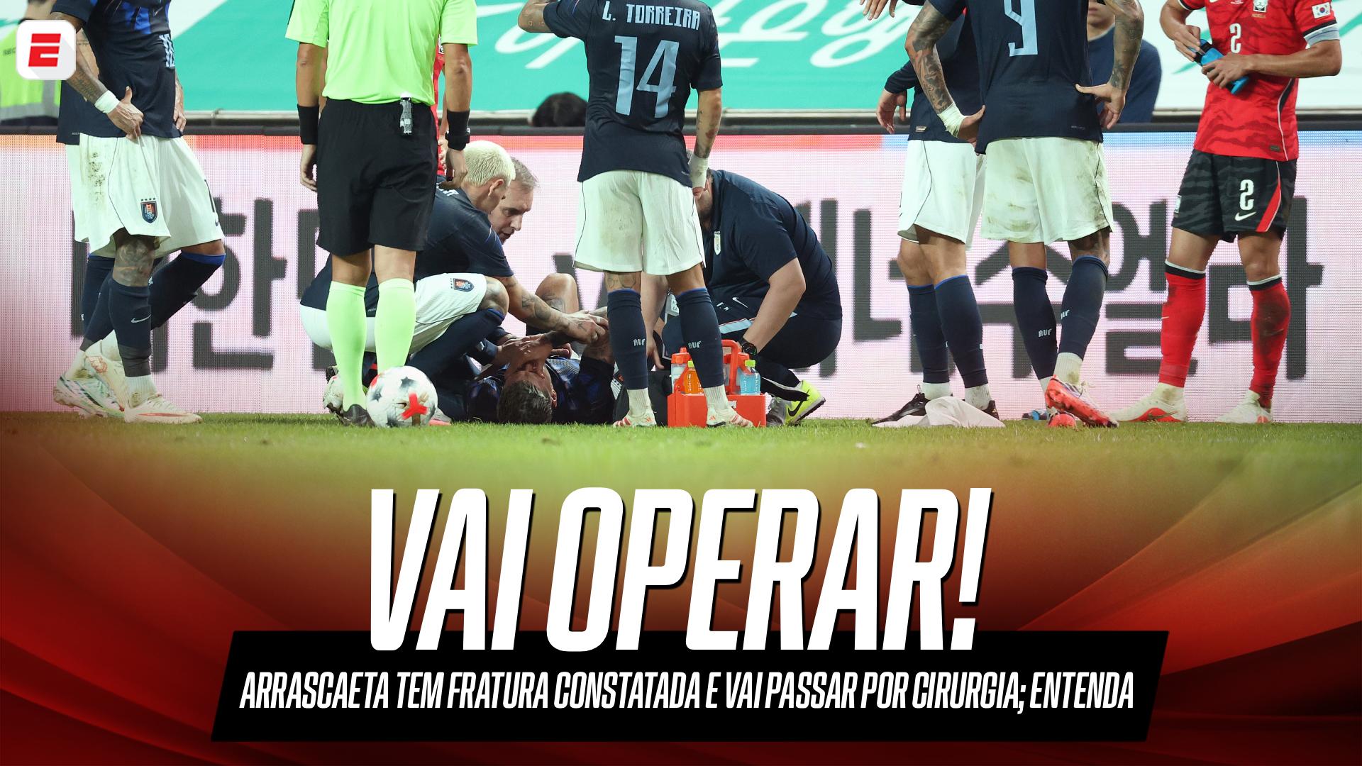 Arrascaeta tem fratura confirmada e vai passar por cirurgia no punho; VEJA detalhes
