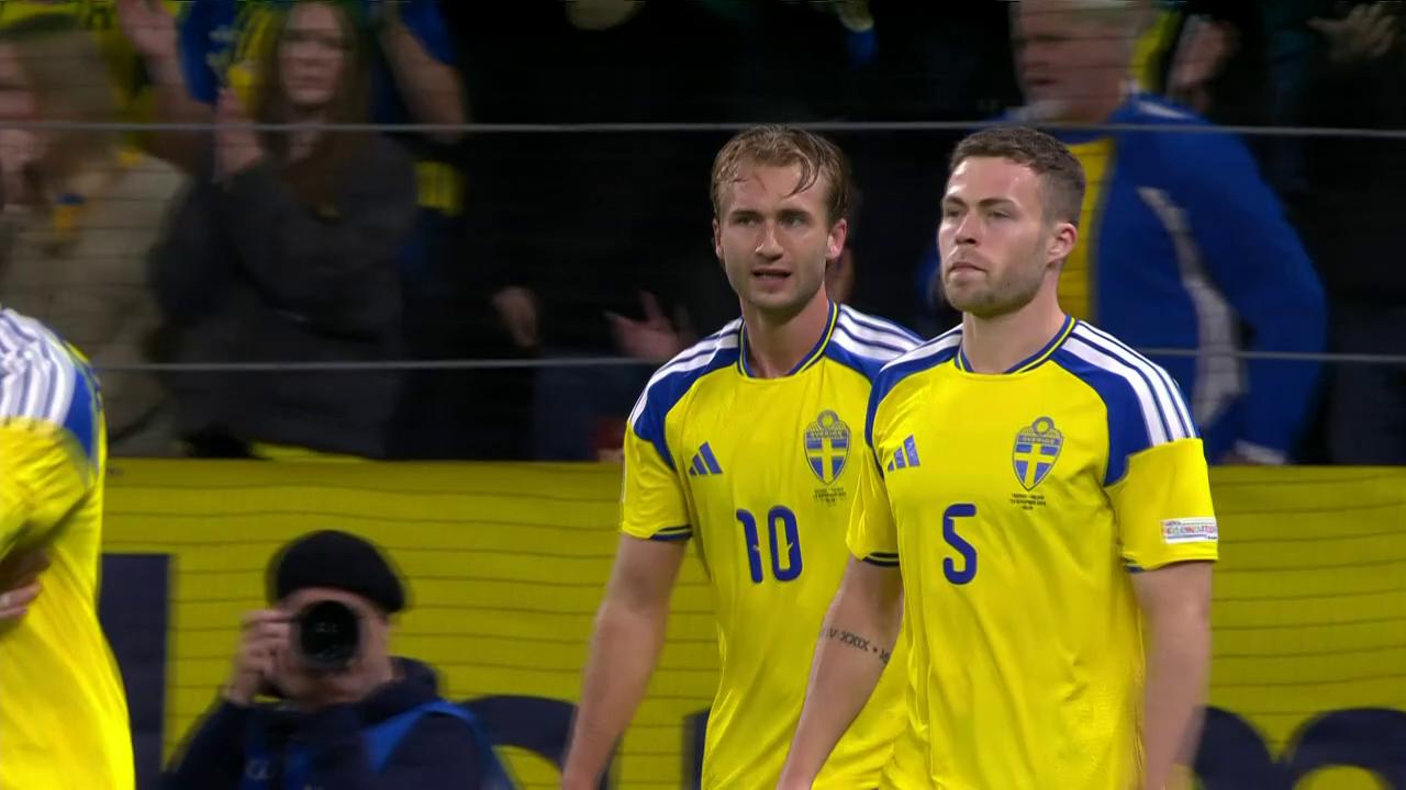 ¡Gol de Suecia: Nygren marcó el 1-0 ante Polonia!