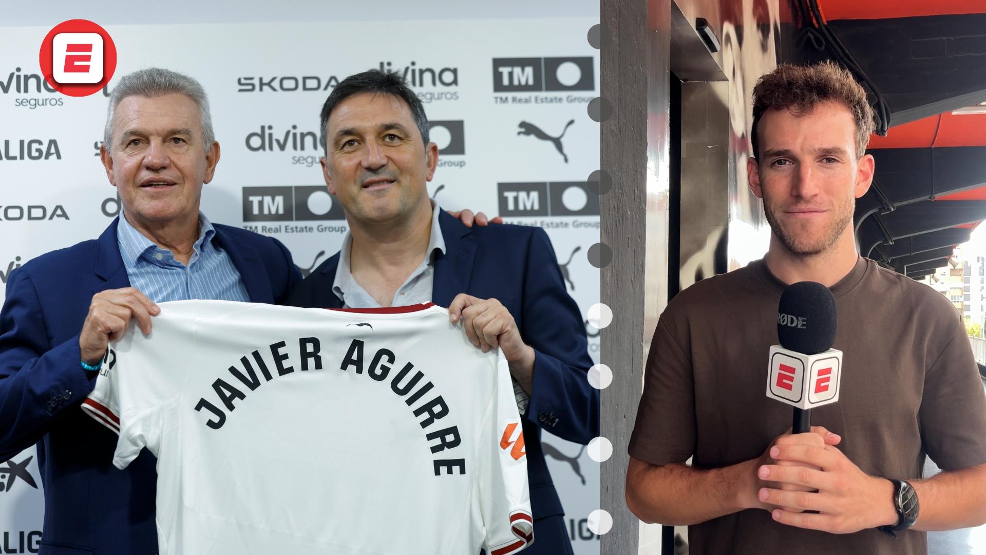 Un Javier Aguirre confiado, le cambia el clima al Valencia