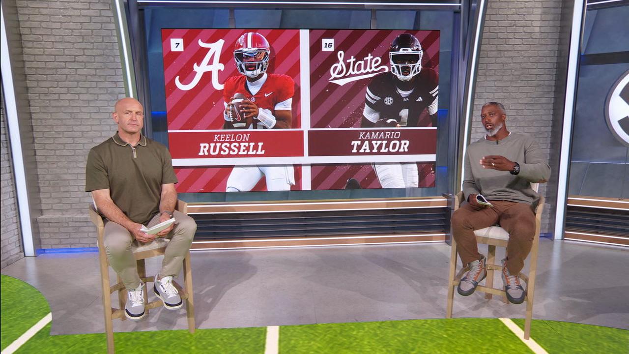 Bama's Russell vs. MS State's Taylor: Which QB delivers?