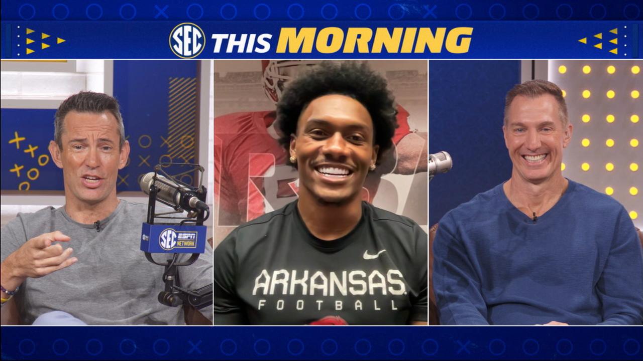 Hogs' Chris Marshall talks Texas A&M reunion, basketball roots Arkansas' Chris Marshall discusses facing the Aggies, where he began his college career, and reflects on his transition from a multi-sport athlete to focusing solely on football.