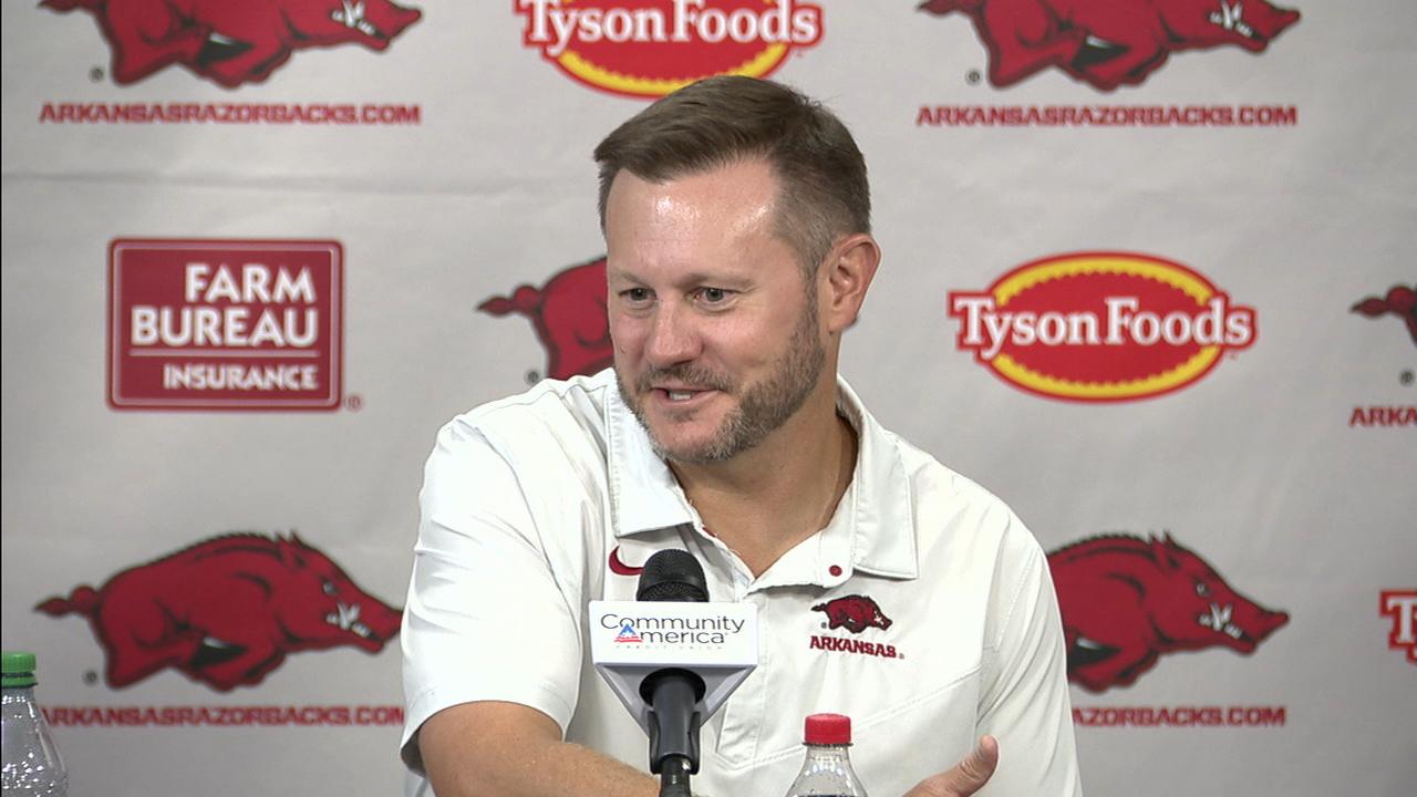Ryan Silverfield says Arkansas shows steady improvement each week