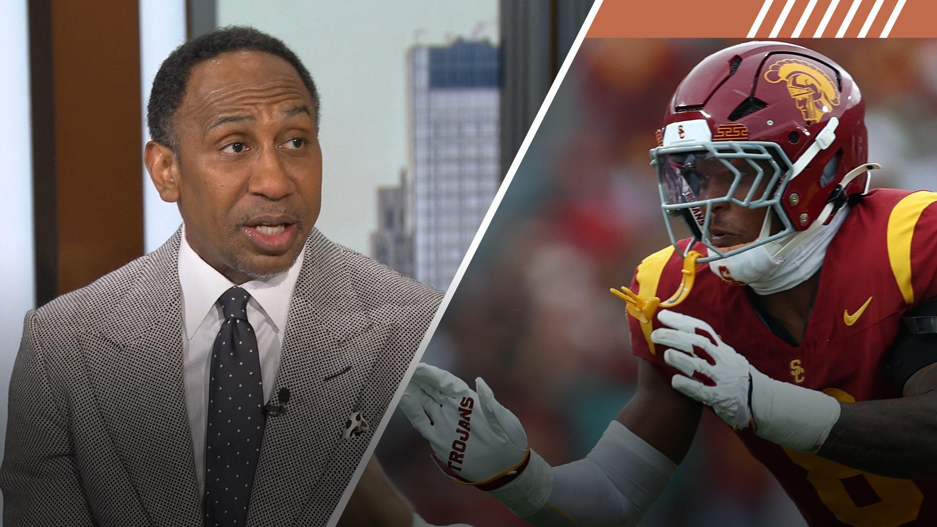 Stephen A. calls for harsher punishment for USC's Desman Stephens II