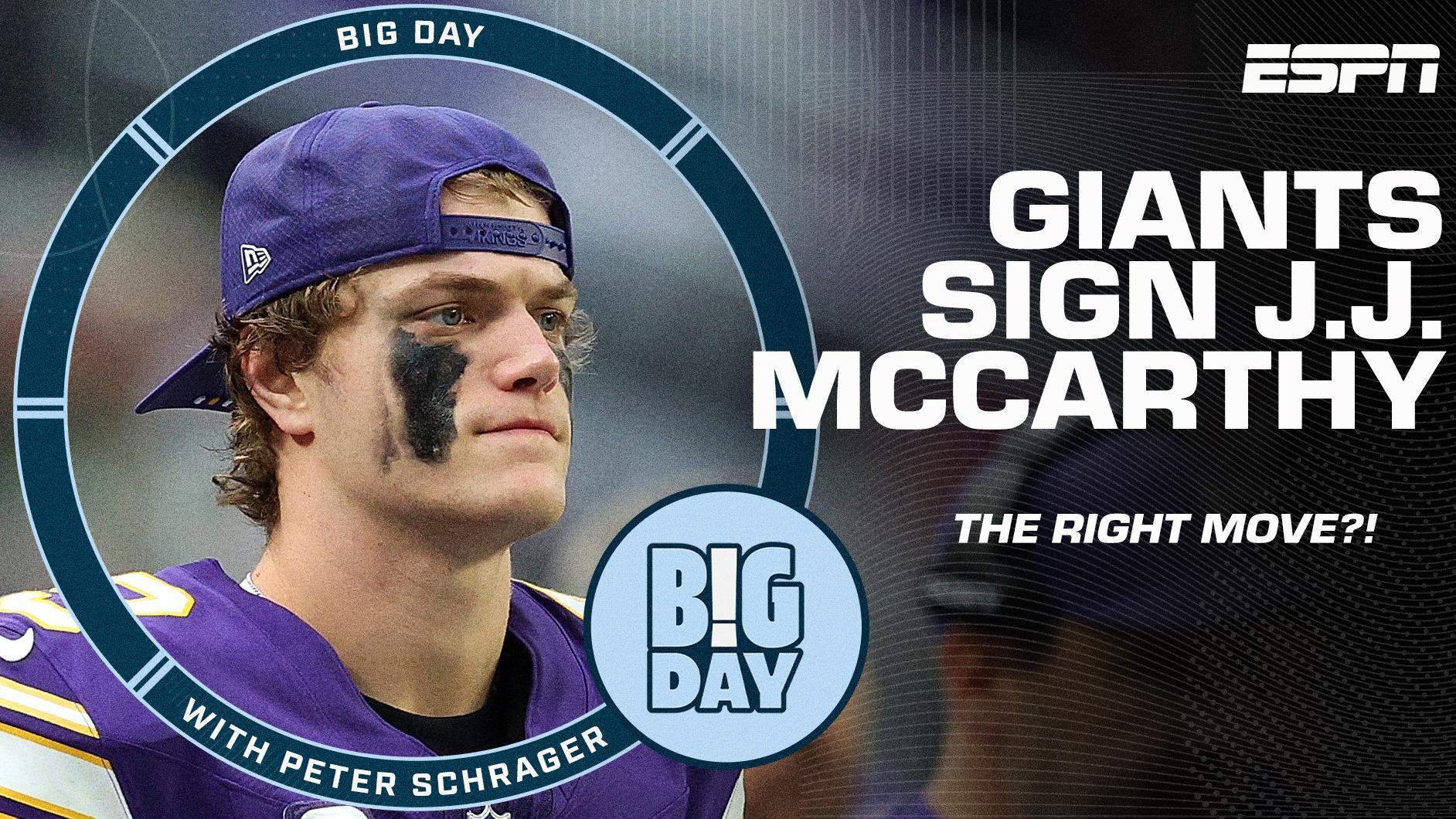 Was trading for QB J.J. McCarthy the right move for the Giants?
