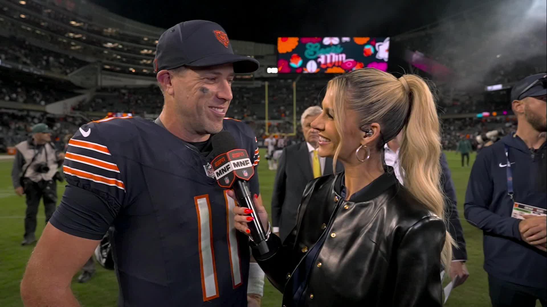 Case Keenum overwhelmed with joy after leading Bears to victory