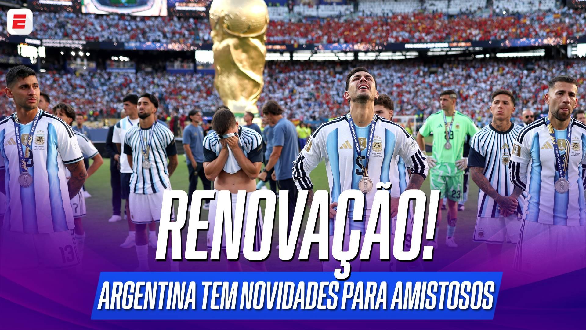 Sem Messi, Almada e Enzo Fernández, com Giay titular: a primeira Argentina de Scaloni pós-Copa e já de olho na Copa América