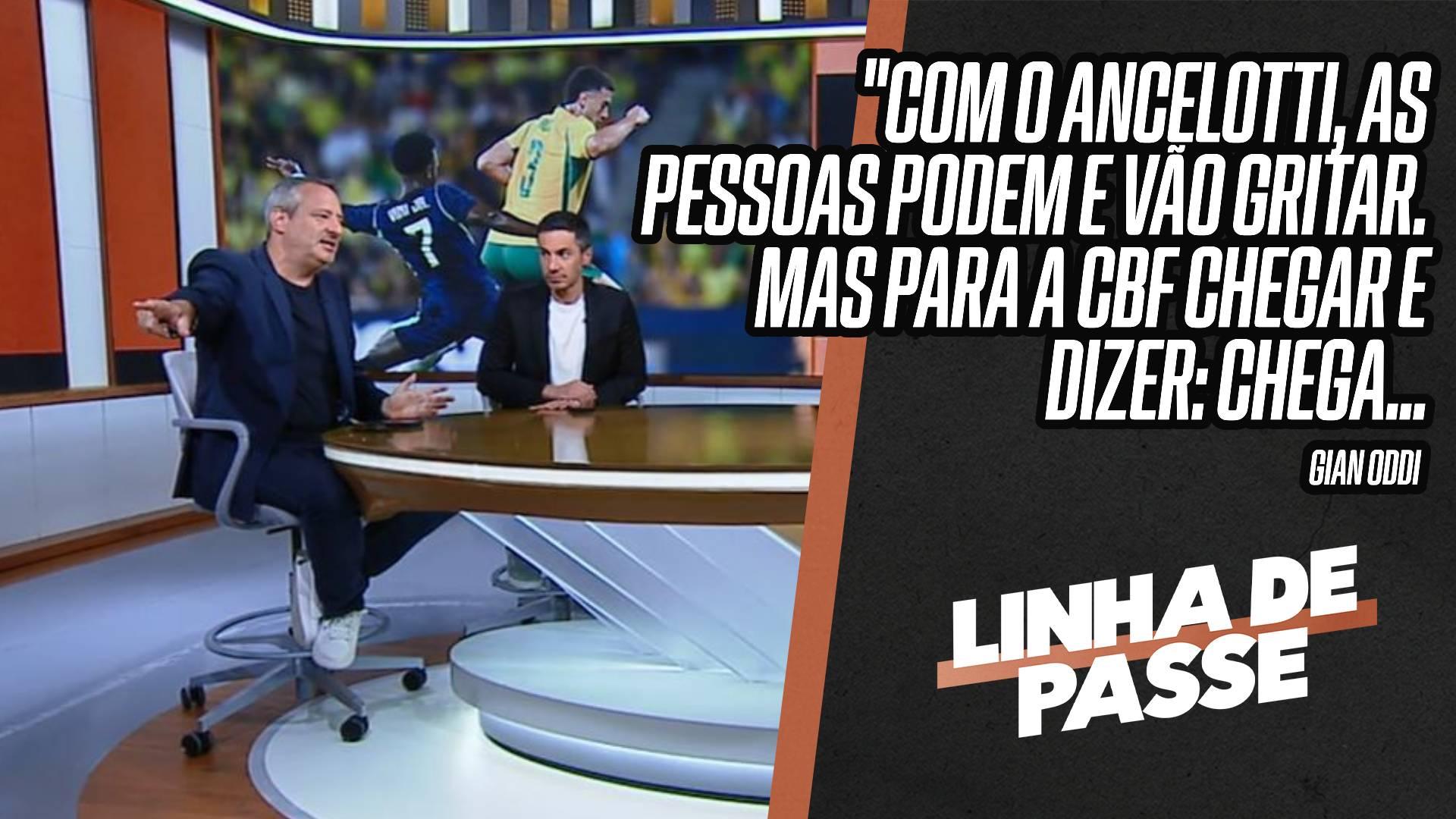 'Se fosse o Diniz no lugar do Ancelotti, a gritaria ia fazer com que ele fosse demitido': veja debate e 'comparação' no Linha de Passe