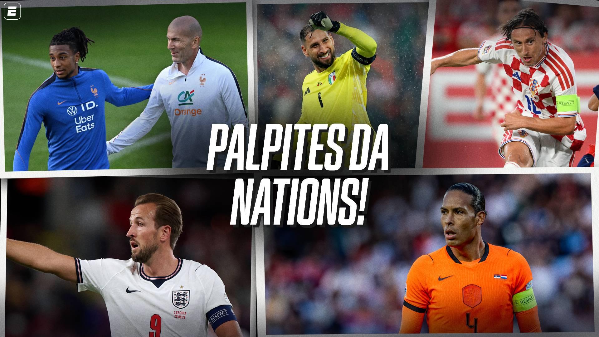 França x Itália, Croácia x Inglaterra e Alemanha de Klopp pressionada: os palpites da 3ª rodada da Nations League