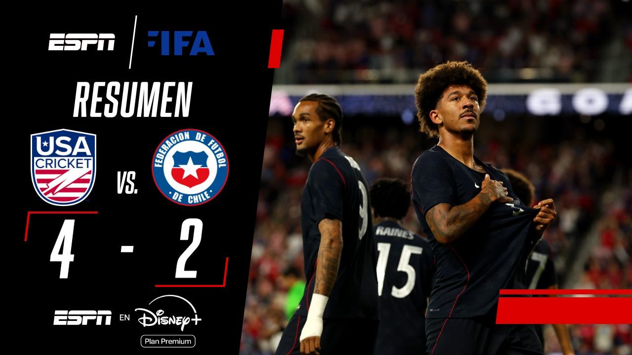 Estados Unidos venció 4-2 a Chile en un amistoso