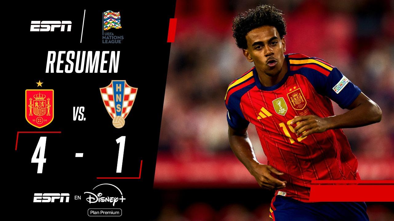 ¡Show total de Lamine Yamal en el triunfo de España ante Croacia!