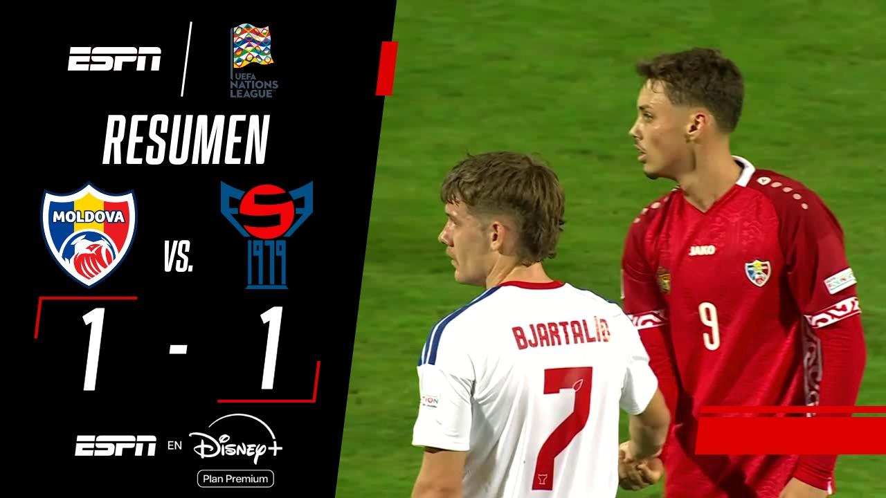 Islas Feroe y Moldavia igualaron en la UEFA Nations League