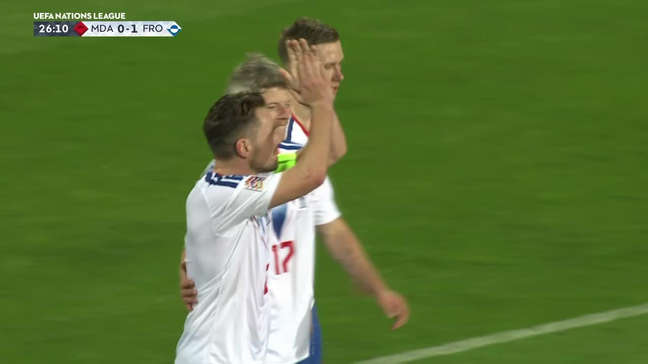Davidsen convirtió el primero ante Moldavia