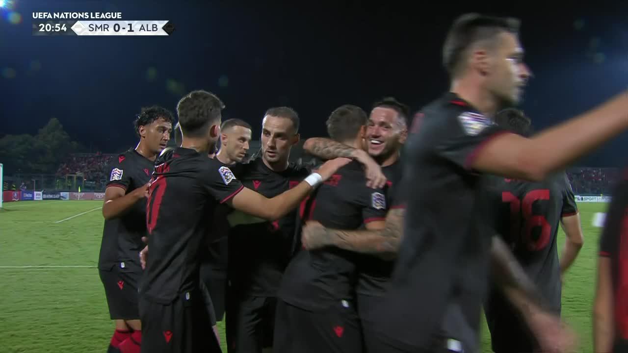Mehmeti abrió el marcador ante San Marino