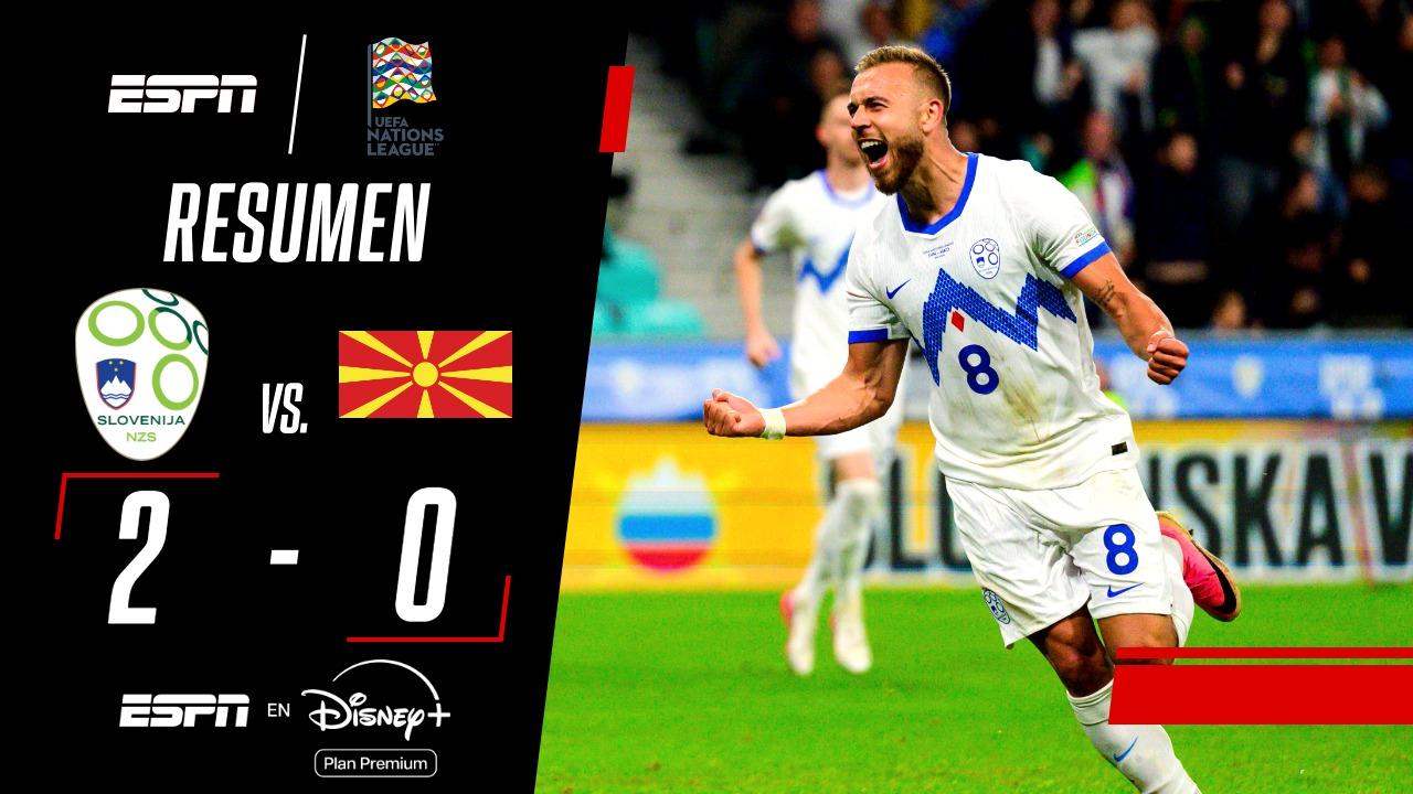 ¡Eslovenia superó a Macedonia del Norte y selló su primer triunfo en la Nations League!