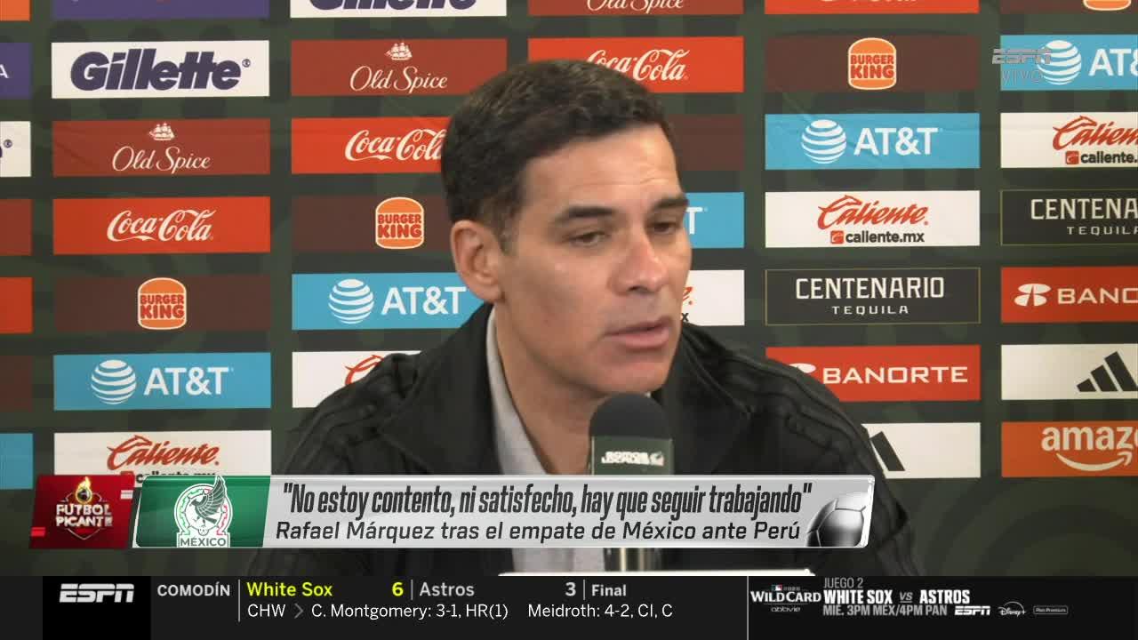 "Quiero ver jóvenes, es parte del proceso...no estoy contento, hay que seguir trabajando