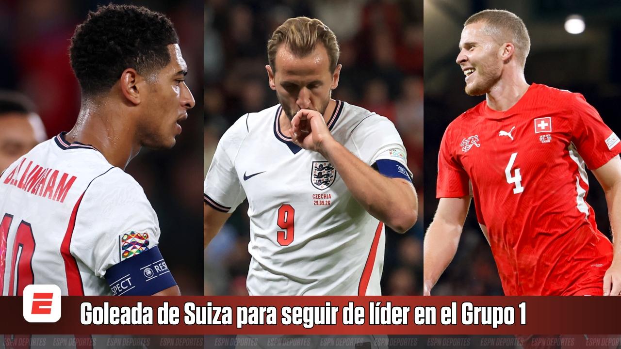 Goleada de Suiza para seguir de líder en el Grupo 1