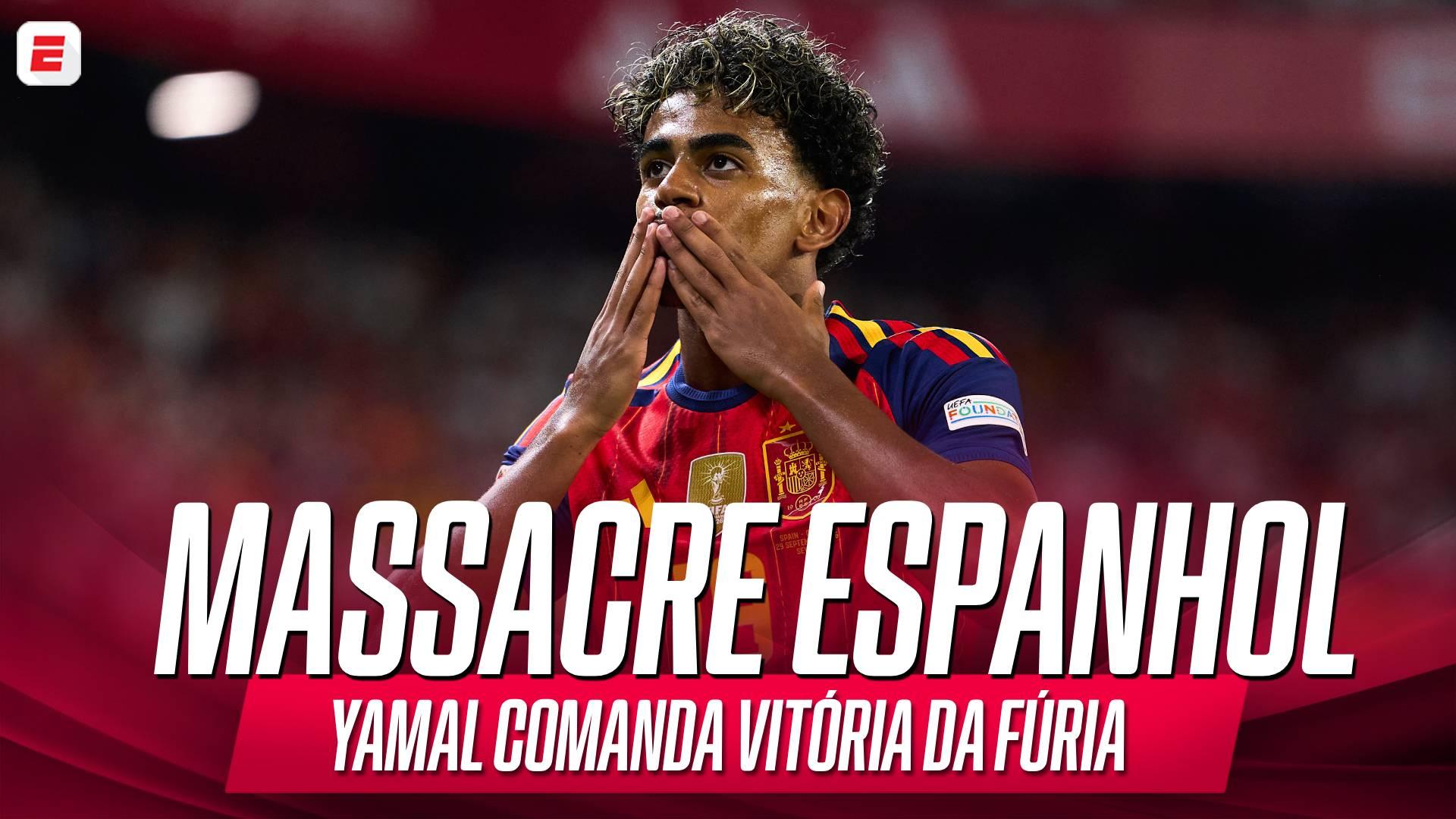 Yamal dá show e comanda vitória da Espanha contra a Croácia na Nations League; VEJA como foi