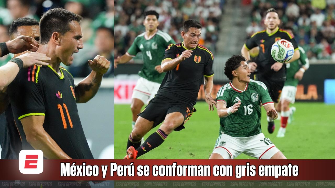 México y Perú se conforman con gris empate