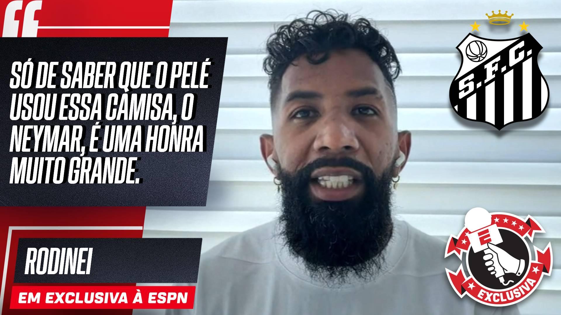 Rodinei explica volta ao Brasil, cita dificuldades em atual momento do Santos e exalta Pelé e Neymar