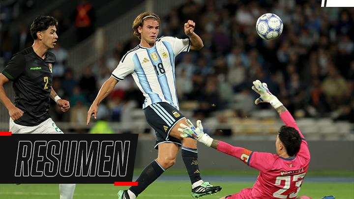 Argentina goleó a Bolivia en el primer amistoso