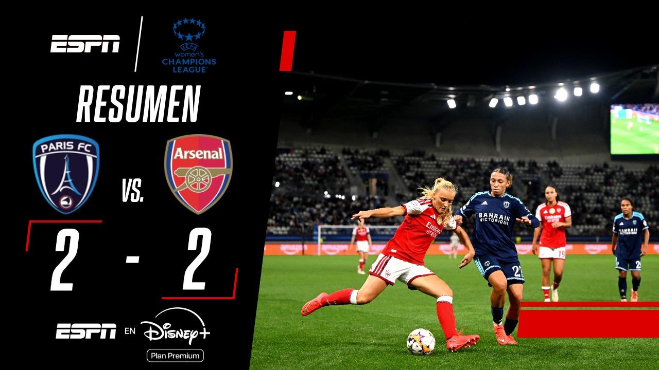 Con un blooper increíble, Paris se lo empató a Arsenal en la Champions Femenina