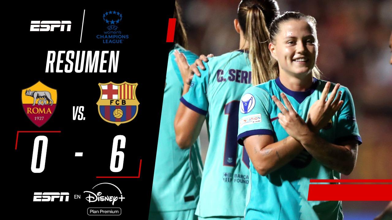 Barcelona goleó a Roma por la UEFA Women's Champions League