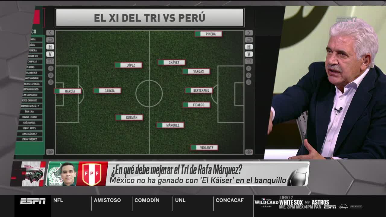 MasterClass del 'Tuca' Ferrettisobre parado táctico de México
